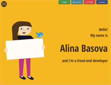 Tablet Screenshot of alinabasova.com